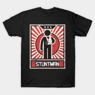 Stuntman Fractured Broken Hand Get Well Gift T-Shirt